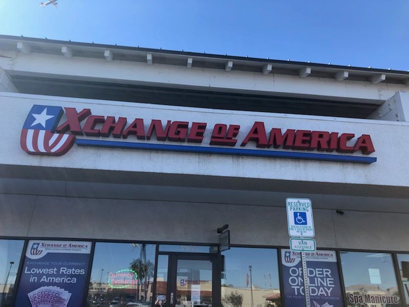 Xchange of America Building Sign